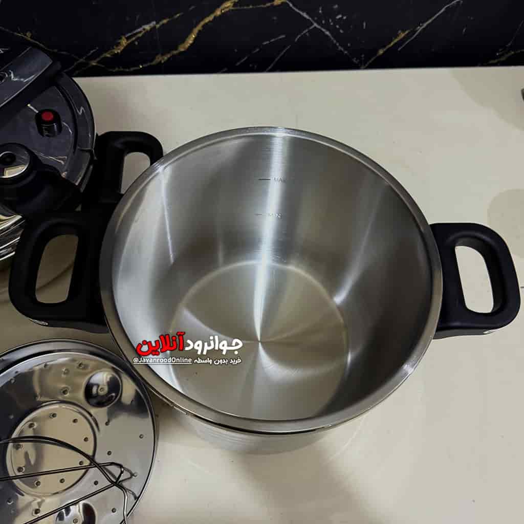 زودپز روگازی دوقلو زیو 5+7 لیتر ZPC-1655S07 Zio — تصویر ۶