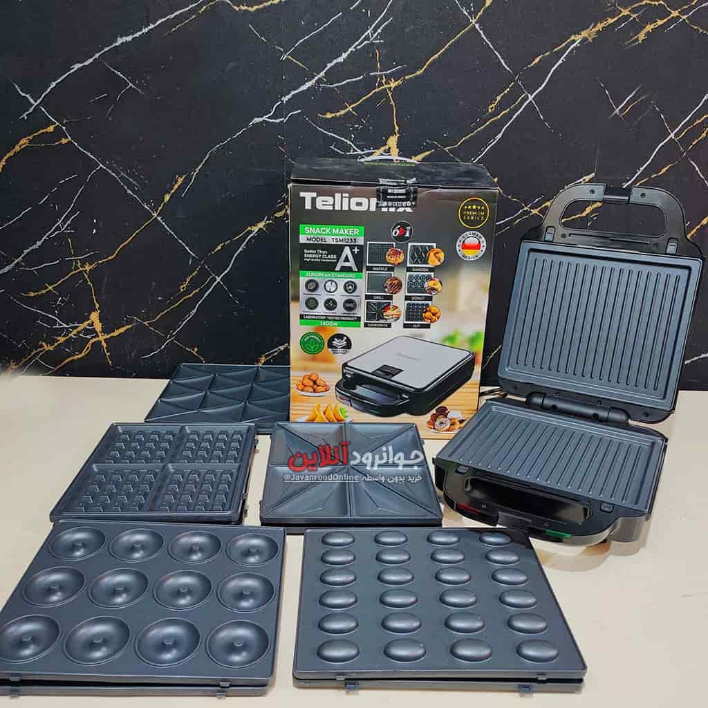 اسنک ساز ساندویچ ساز تلیونیکس 6 کاره 1400 وات TSM1233 Telionix — تصویر ۱۰