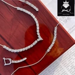 سرویس نقره طرح پرنس با عیار 925 و روکش طلاسفید — تصویر ۵