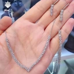 سرویس نقره طرح پرنس با عیار 925 و روکش طلاسفید — تصویر ۴