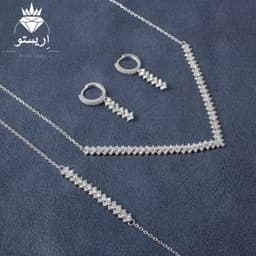 سرویس نقره طرح پرنس با عیار 925 و روکش طلاسفید — تصویر ۶