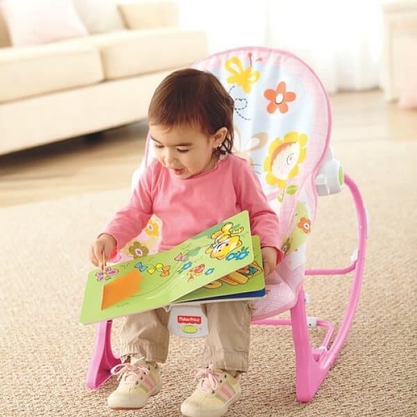 راکر و نی نی لای لای فیشر پرایس fisher price صورتی — تصویر ۱۱