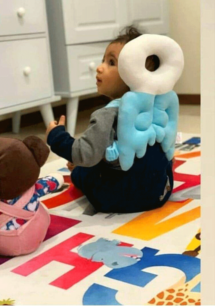ضربه گیر سر نوزاد و کودک طرح فرشته آبی نی نی دوست — تصویر ۴
