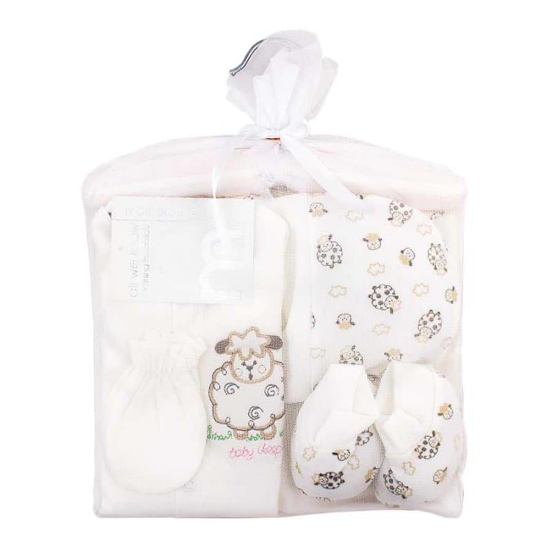 ست لباس بیمارستانی نوزادی 7 تکه طرح گوسفند مادرکر Mothercare