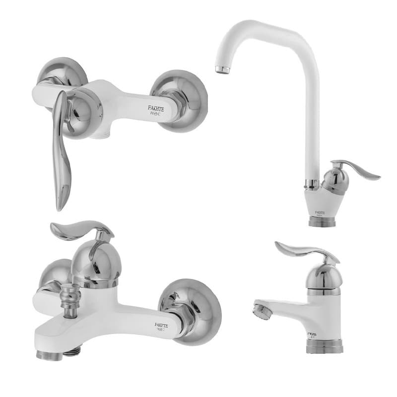 ست شیرآلات فاخته مدل قهرمان سازه کد SK-2KH مجموعه 4 عددی