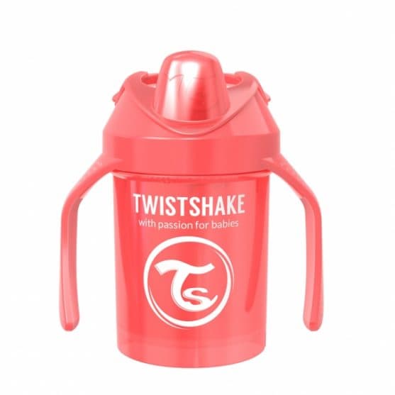 لیوان آبمیوه خوری 230 میل قرمز صدفی تویست شیک Twistshake