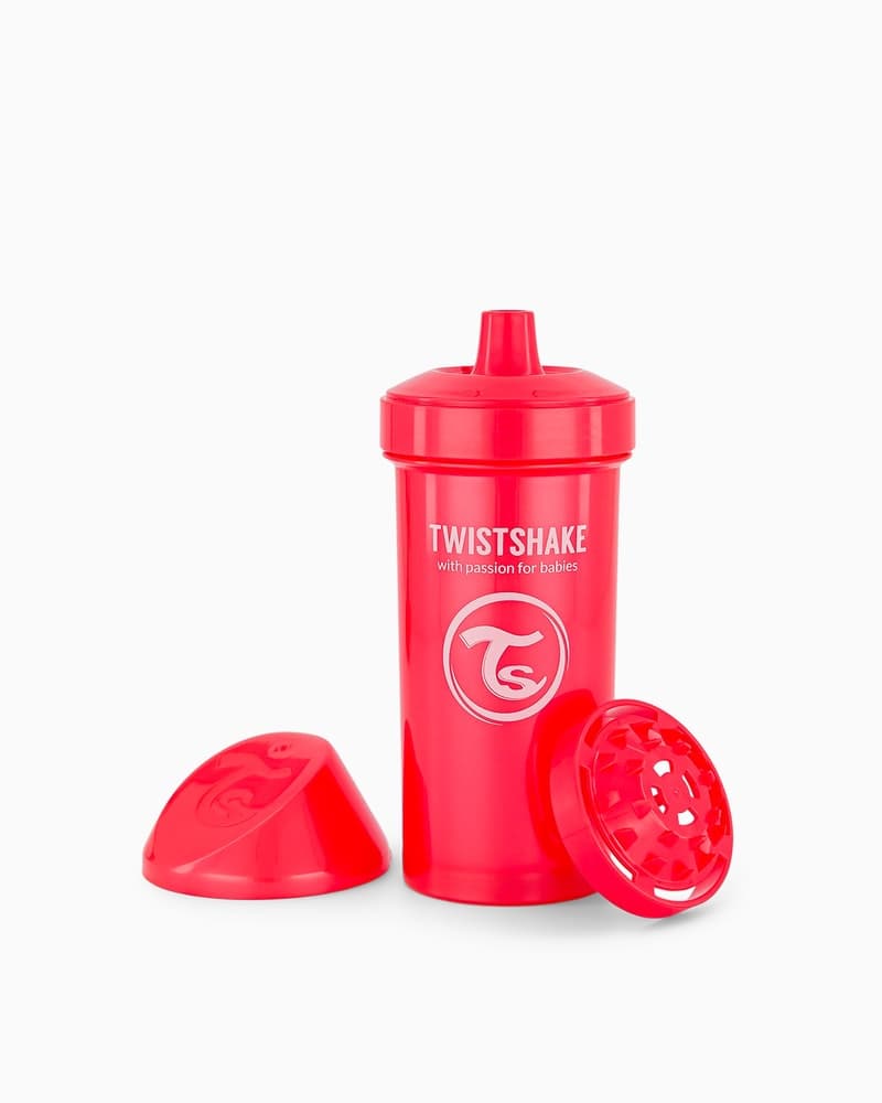 لیوان آبمیوه خوری 360 میل قرمز صدفی تویست شیک Twistshake — تصویر ۴