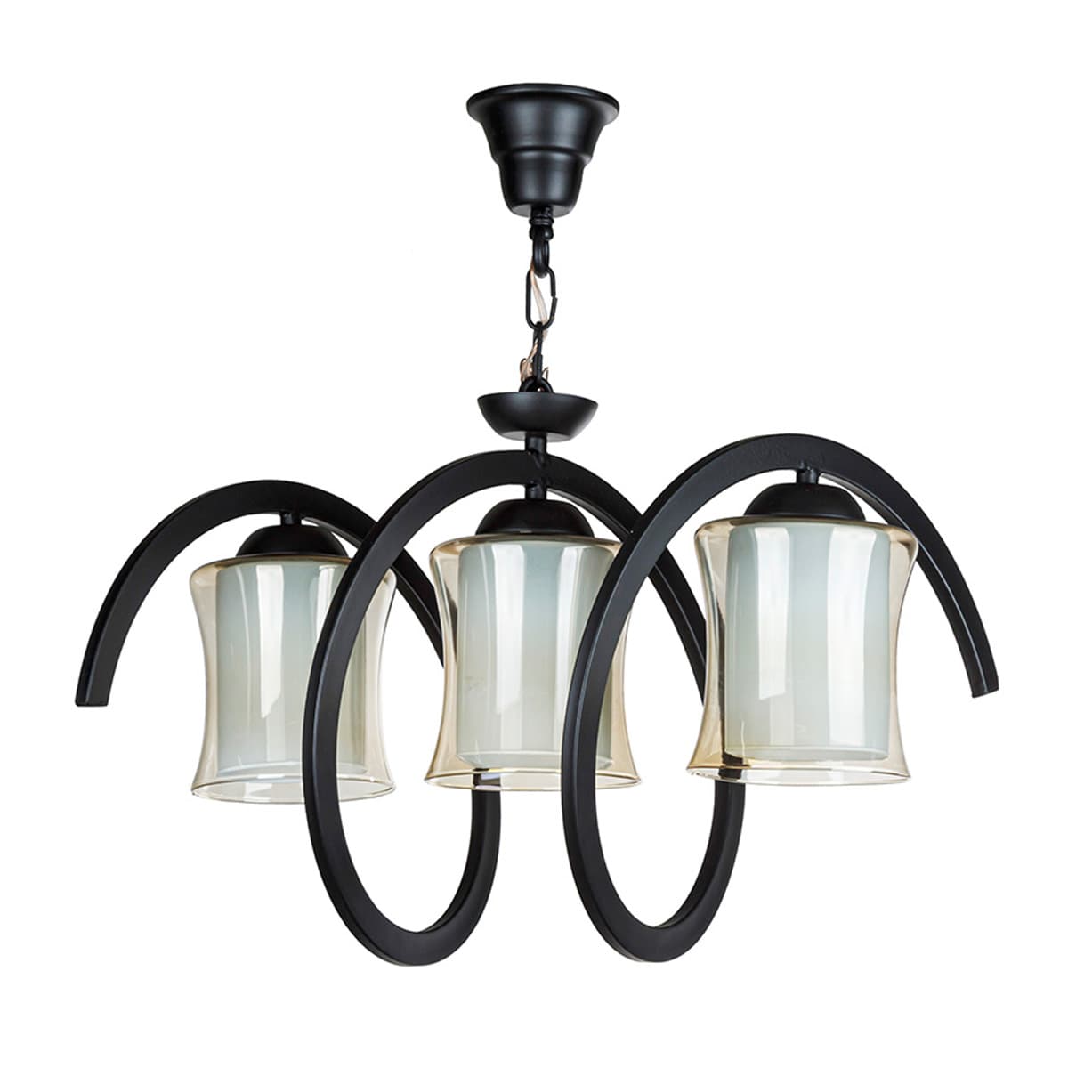 چراغ آویز 3 شعله چشمه نور کد B2651/3BK مشکی