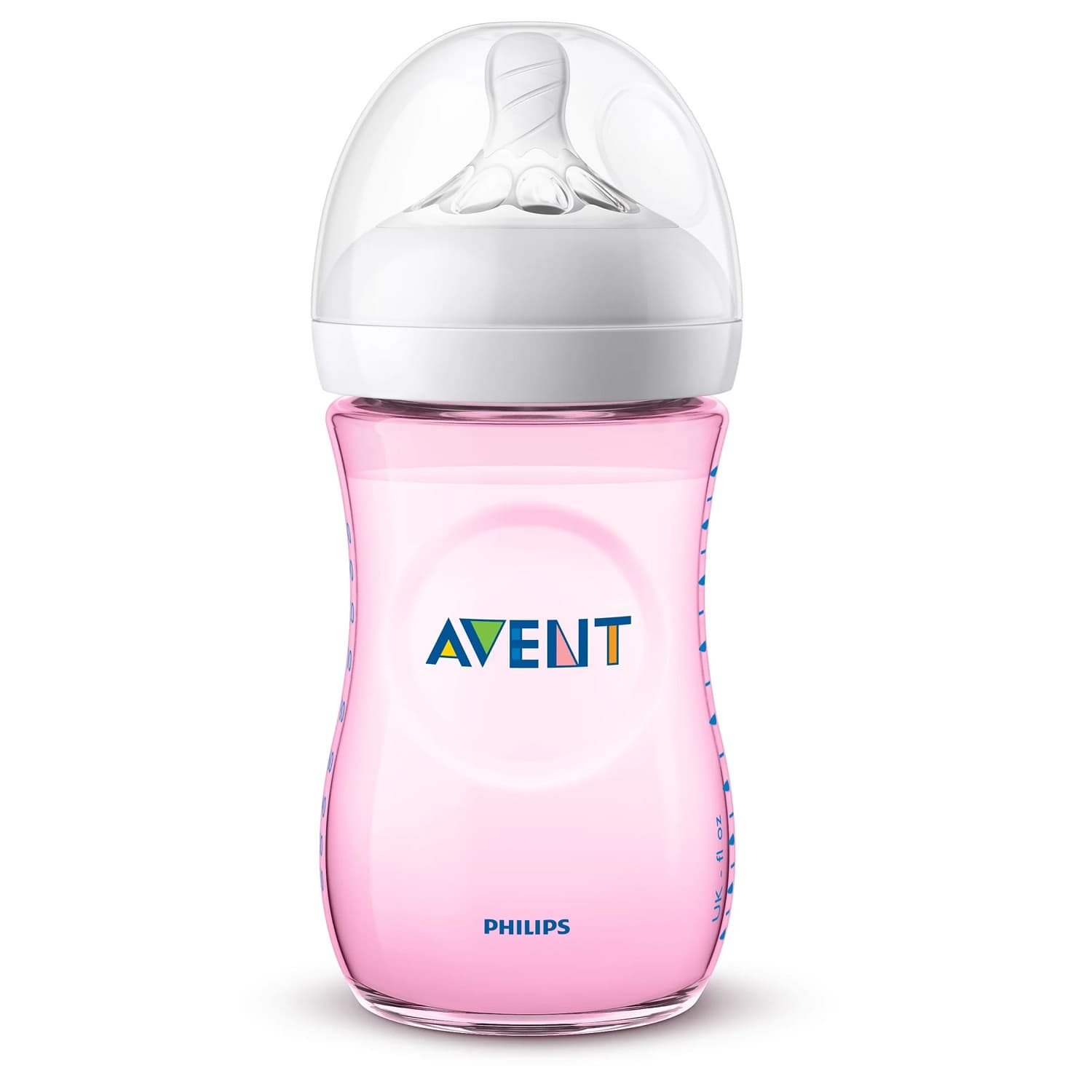 شيشه شير نچرال طلقي فيليپس اونت 260 ميلي ليتر صورتي «philips avent» — تصویر ۶
