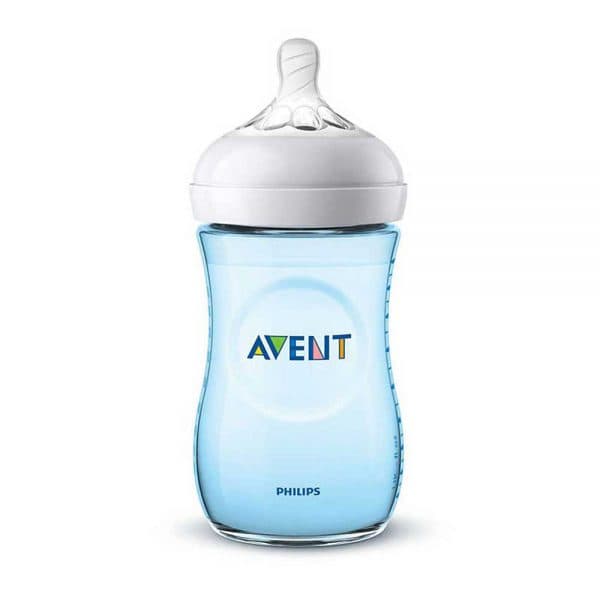 شيشه شير نچرال طلقي فيليپس اونت 260 ميلي ليتر آبي «philips avent»
