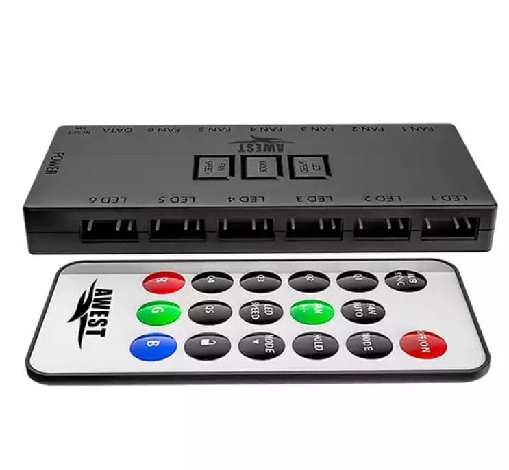 هاب فن و کنترلر نورپردازی اوست AWEST FAN HUB ARGB CONTROLLER