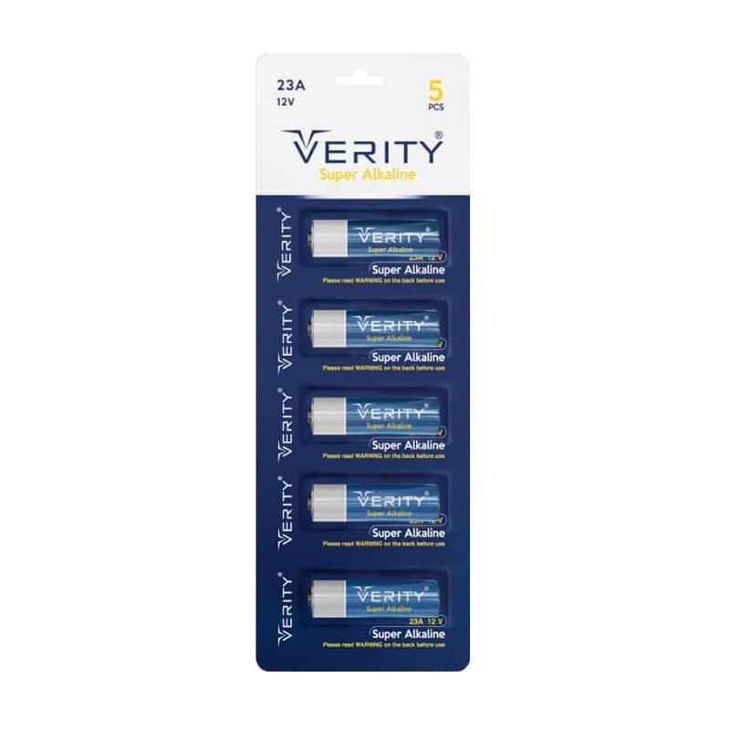 باتری 23A سوپرآلکالاین VERITY خشاب 5 عددی