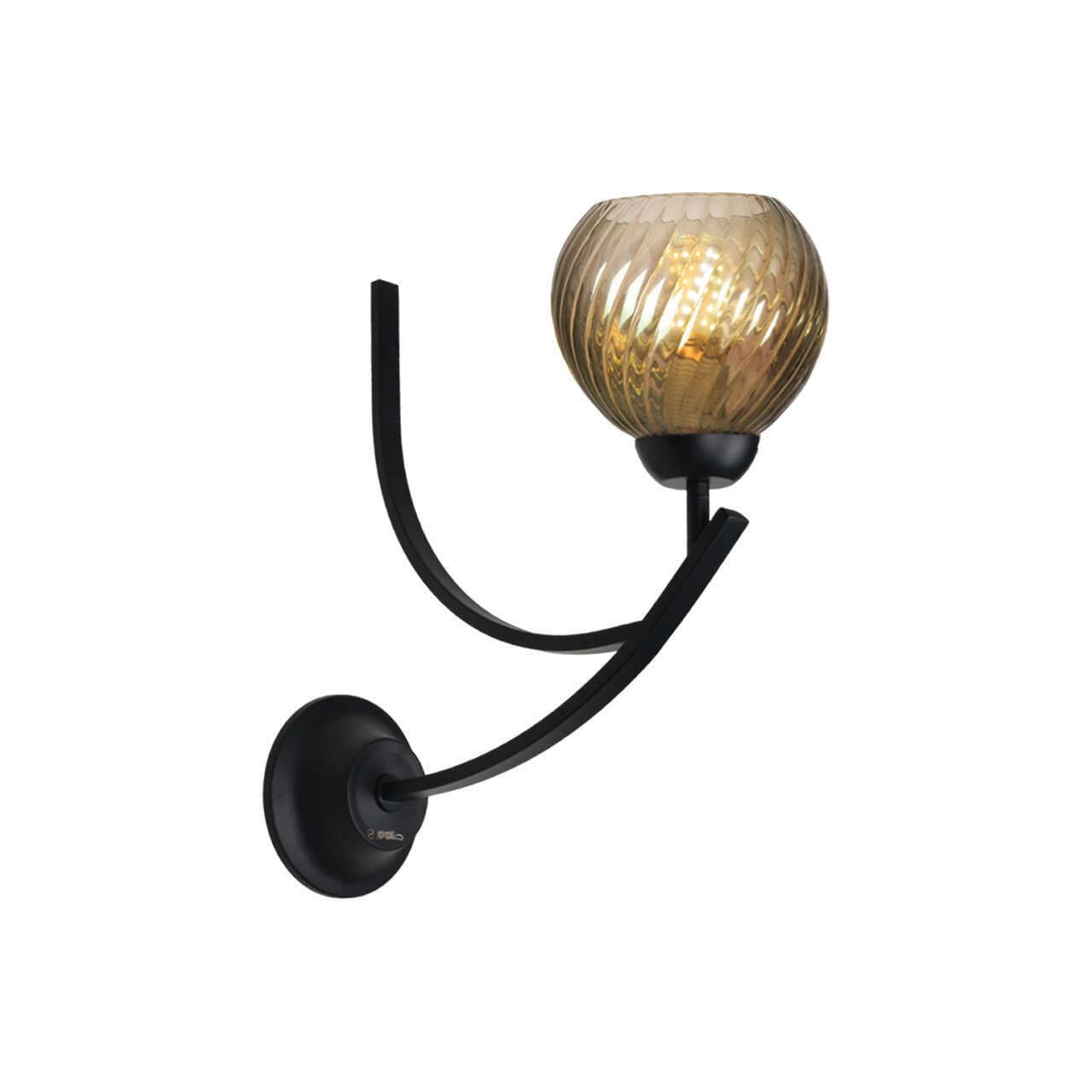 چراغ دیواری لهستانی چشمه نور کد H2618/1BK مشکی
