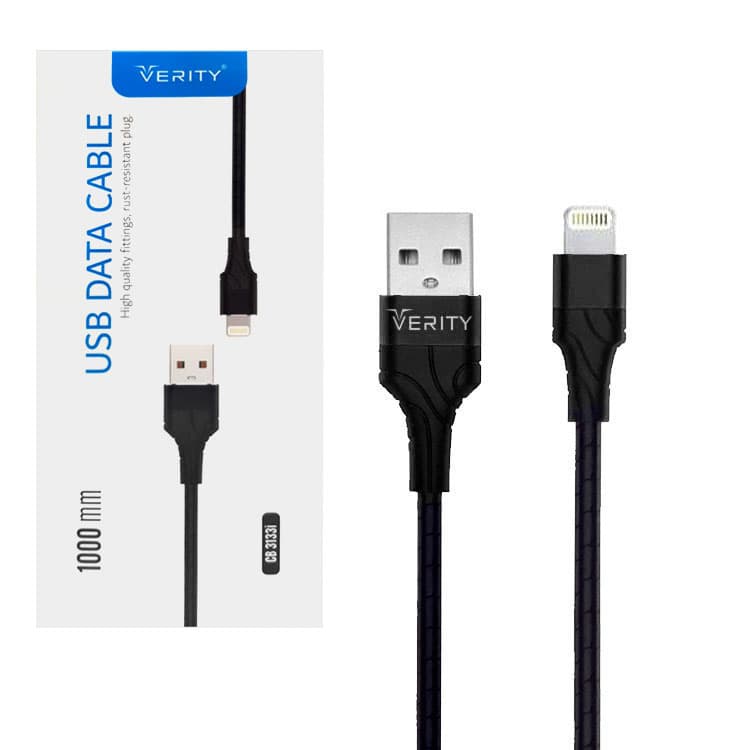 کابل دیتا و شارژ آیفون VERITY مدل cb3133