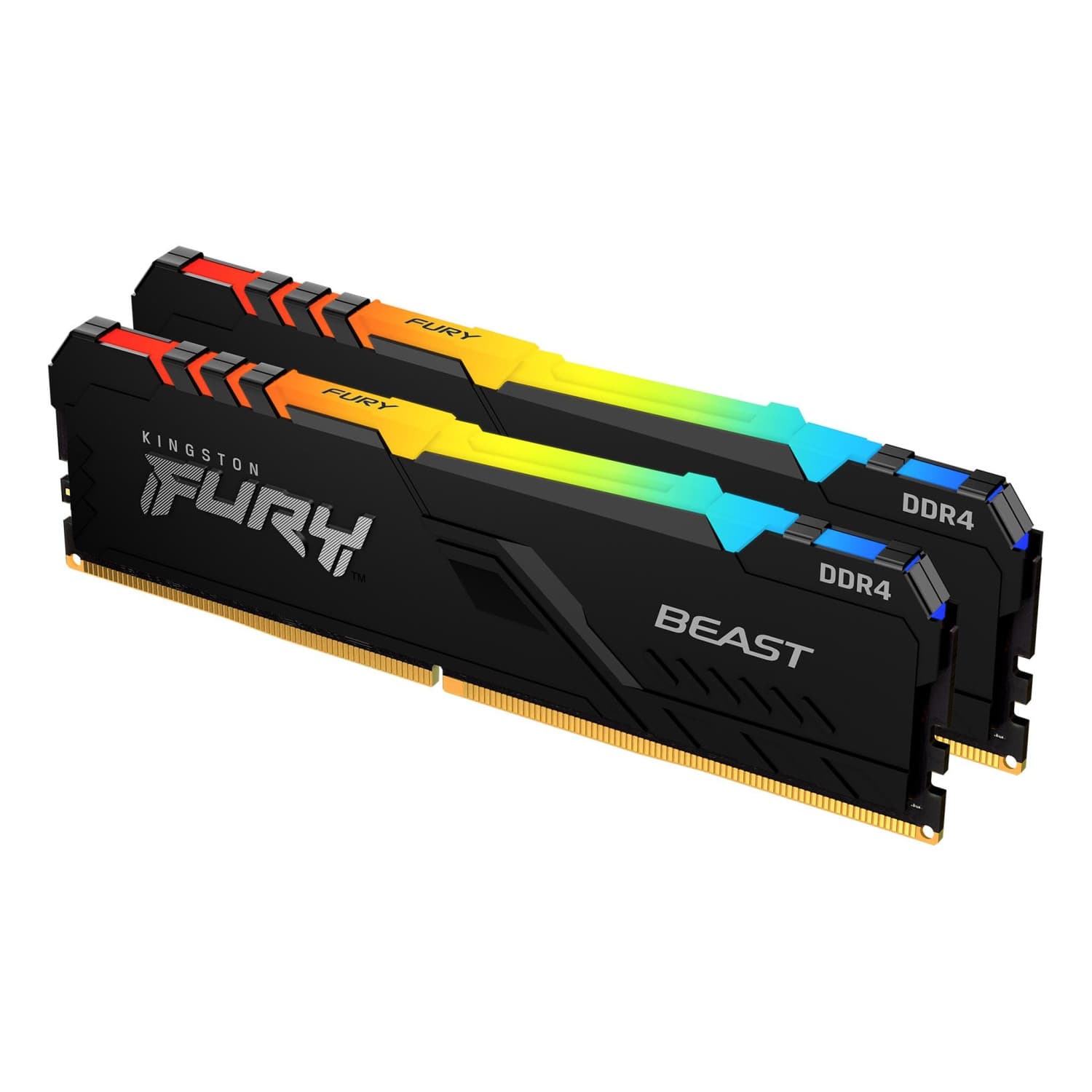 رم کینگستون KingSton FURY Beast RGB 32GB Dual DDR4 3600MHz CL18 Single Channel (اصلی) — تصویر ۳