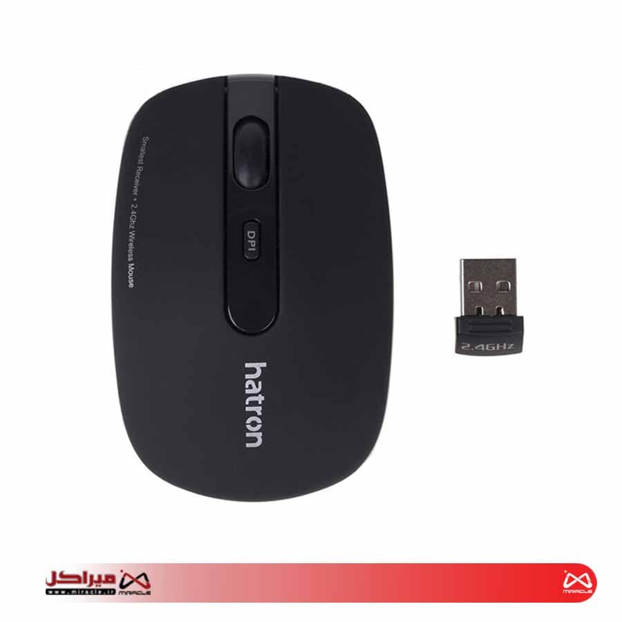 ماوس هترون مدل HMW112SL مشکی — تصویر ۸