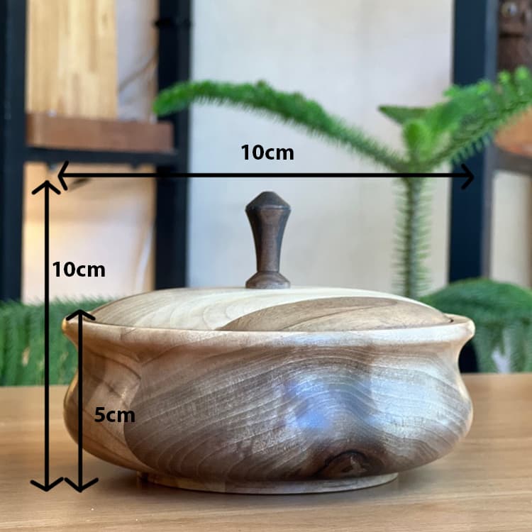 شکلات‌خوری چوبی گردو قطر 15 — تصویر ۳