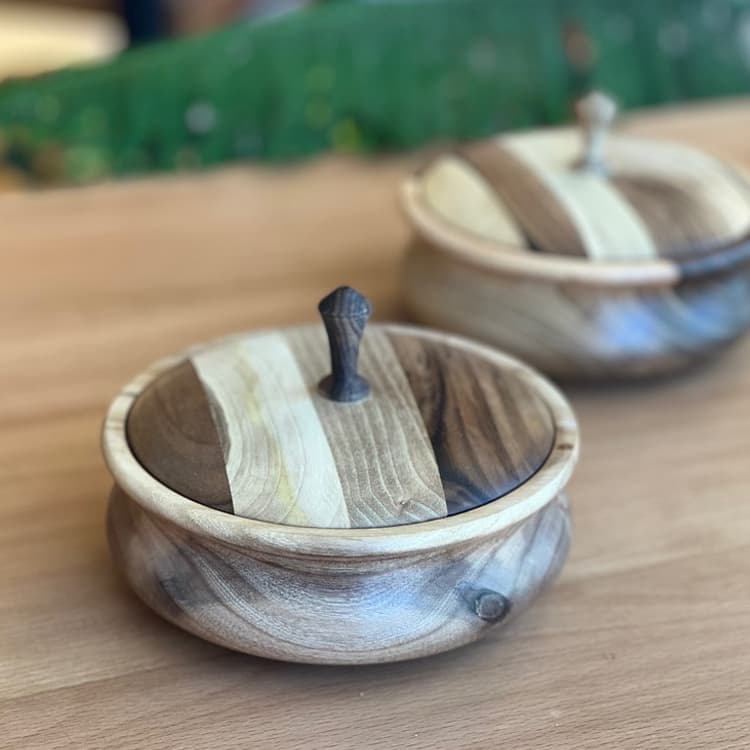 شکلات‌خوری چوبی گردو قطر 15