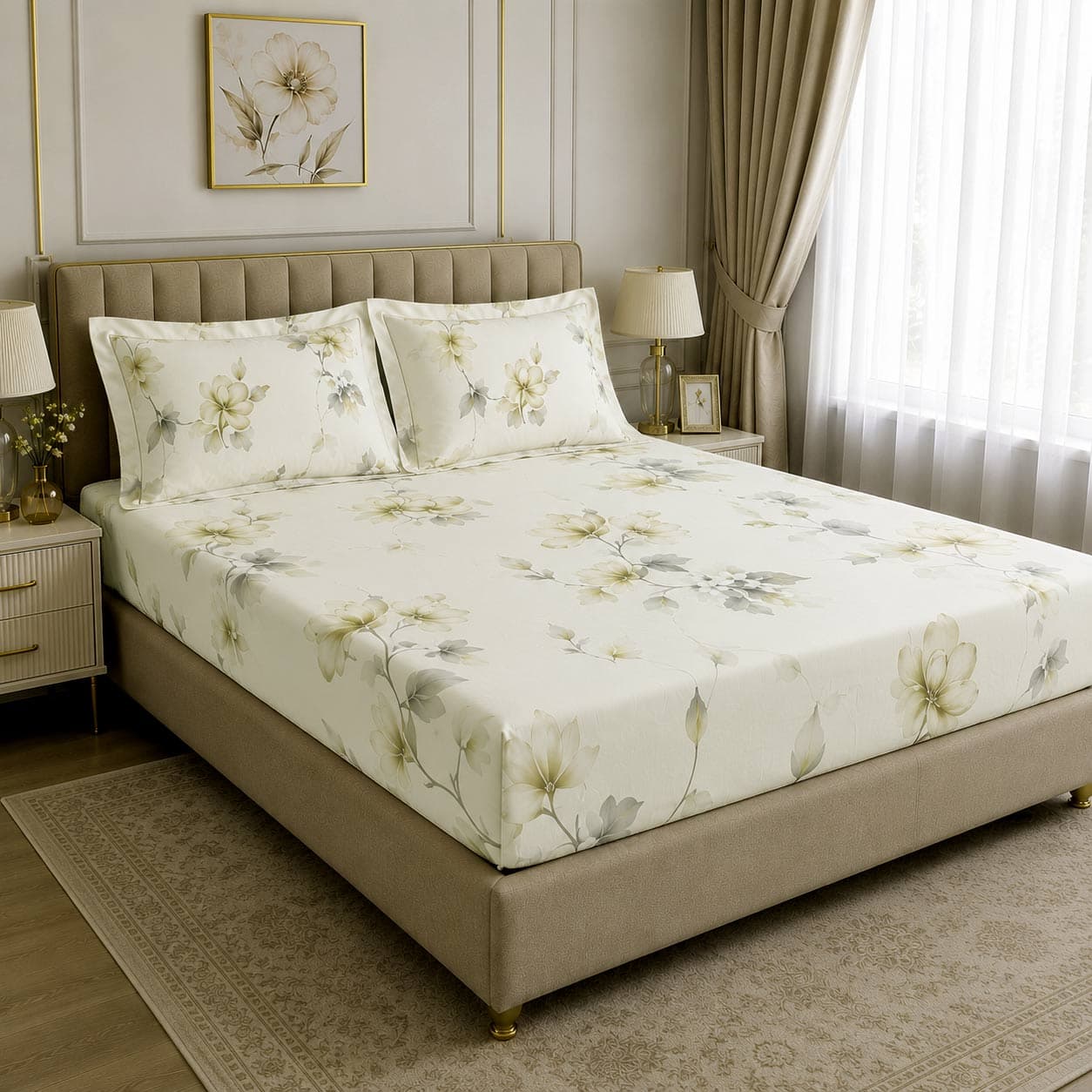 ملحفه نیم ست دونفره 160 کد 4428