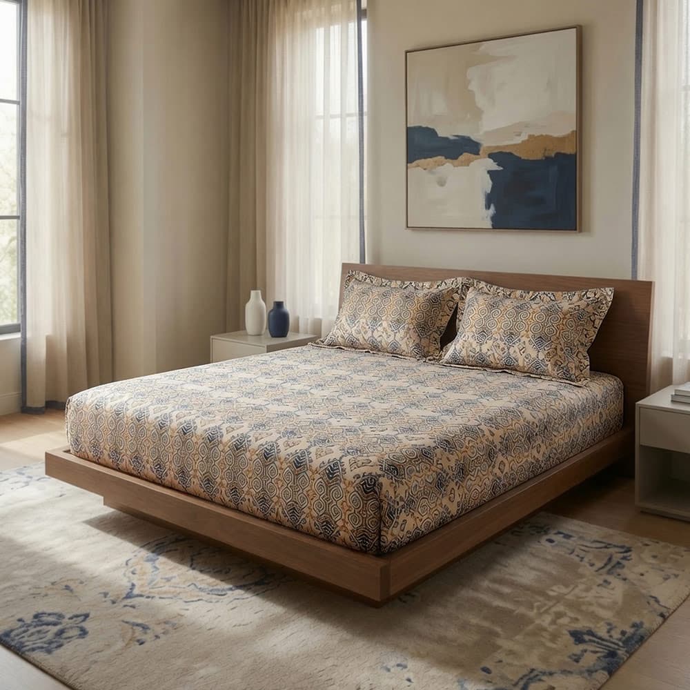 ملحفه نیم ست دونفره 160 وینتج زیره