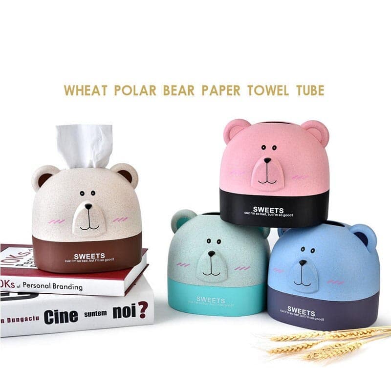 جا دستمال کاغذی فانتزی طرح خرس کد Bear15 — تصویر ۴