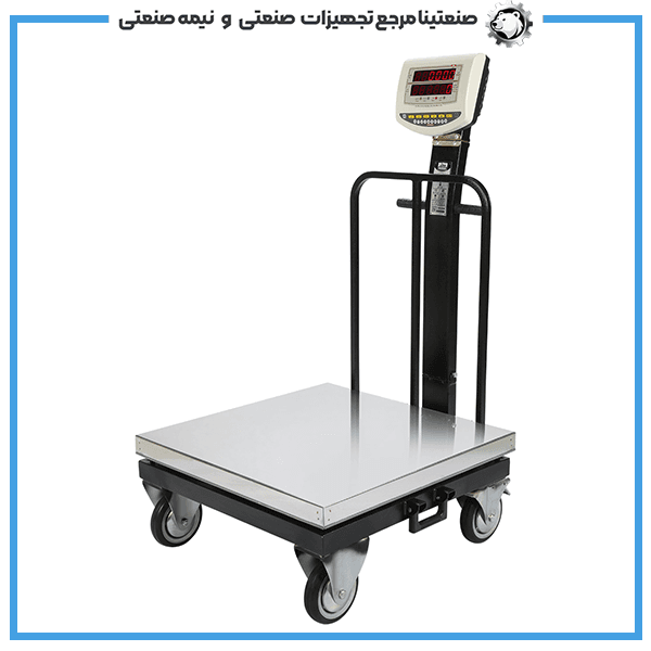 باسکول محک 500 کیلوگرم سینی استیل مدل MDS13000 چرخدار — تصویر ۴