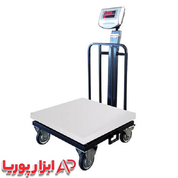 باسکول محک 500 کیلوگرم سینی استیل مدل MDS13000 چرخدار