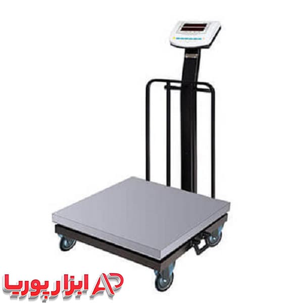 باسکول محک 300 کیلوگرم سینی استیل مدل MDS13000 چرخدار