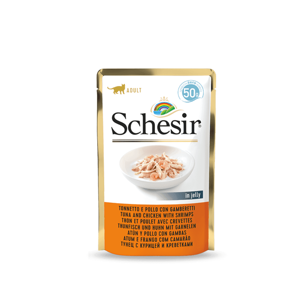 پوچ گربه شسیر تن و مرغ با میگو 50 گرم — تصویر ۴
