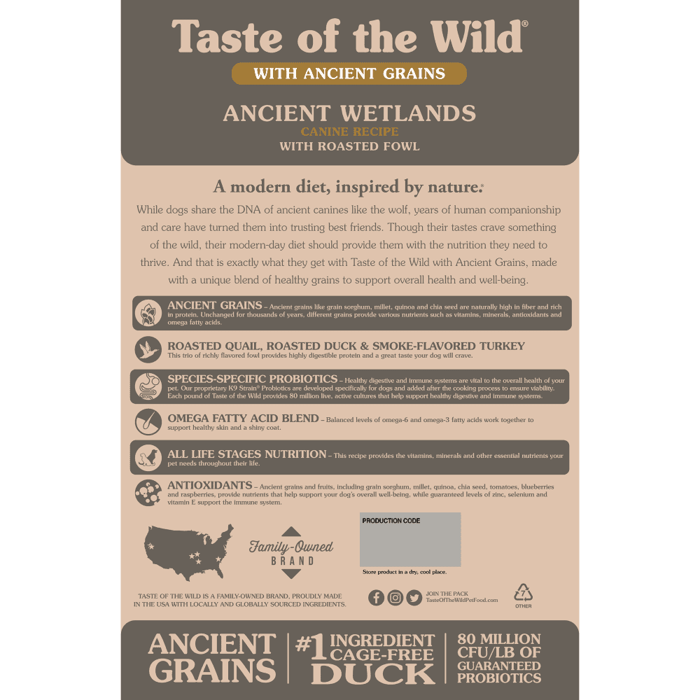 غذای خشک سگ تیست اف د وایلد مدل Ancient Wetlands — تصویر ۱۰