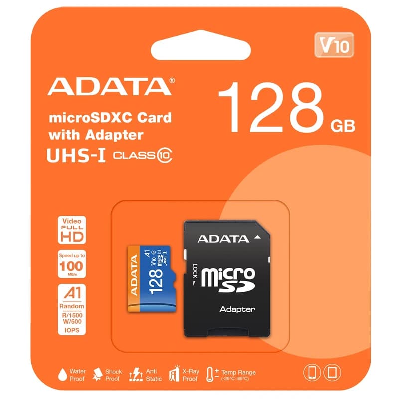 کارت حافظه ای دیتا مدل A-DATA R100 V10 MICRO 128G