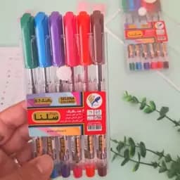 خودکار بسته 6 رنگ سلنا نوک ریز — تصویر ۳