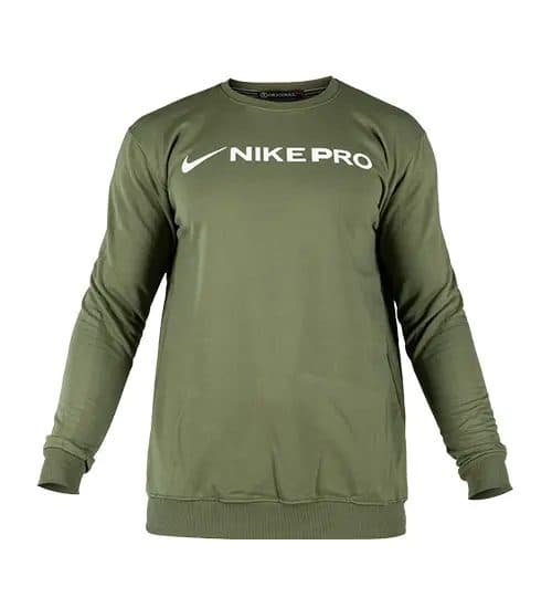 بلوز یقه گرد مردانه نرمال طرح دار اسپان سبز Nike مدل 49067