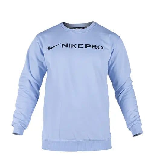 بلوز یقه گرد مردانه نرمال طرح دار اسپان آبی روشن Nike مدل 49066
