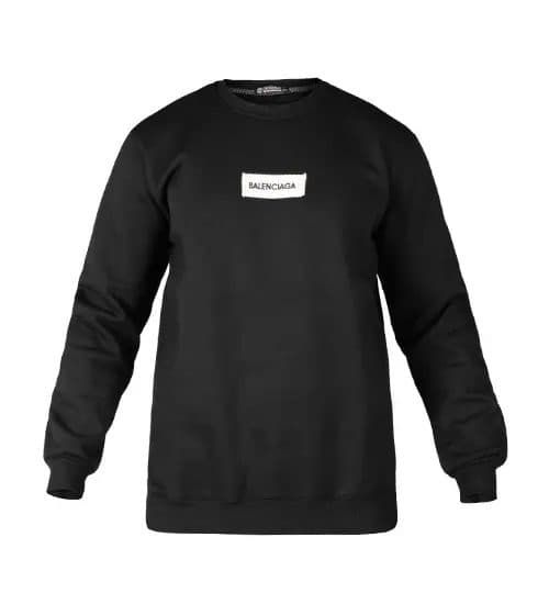 بلوز یقه گرد مردانه نرمال طرح دار اسپان کرم Balenciaga مدل 49000