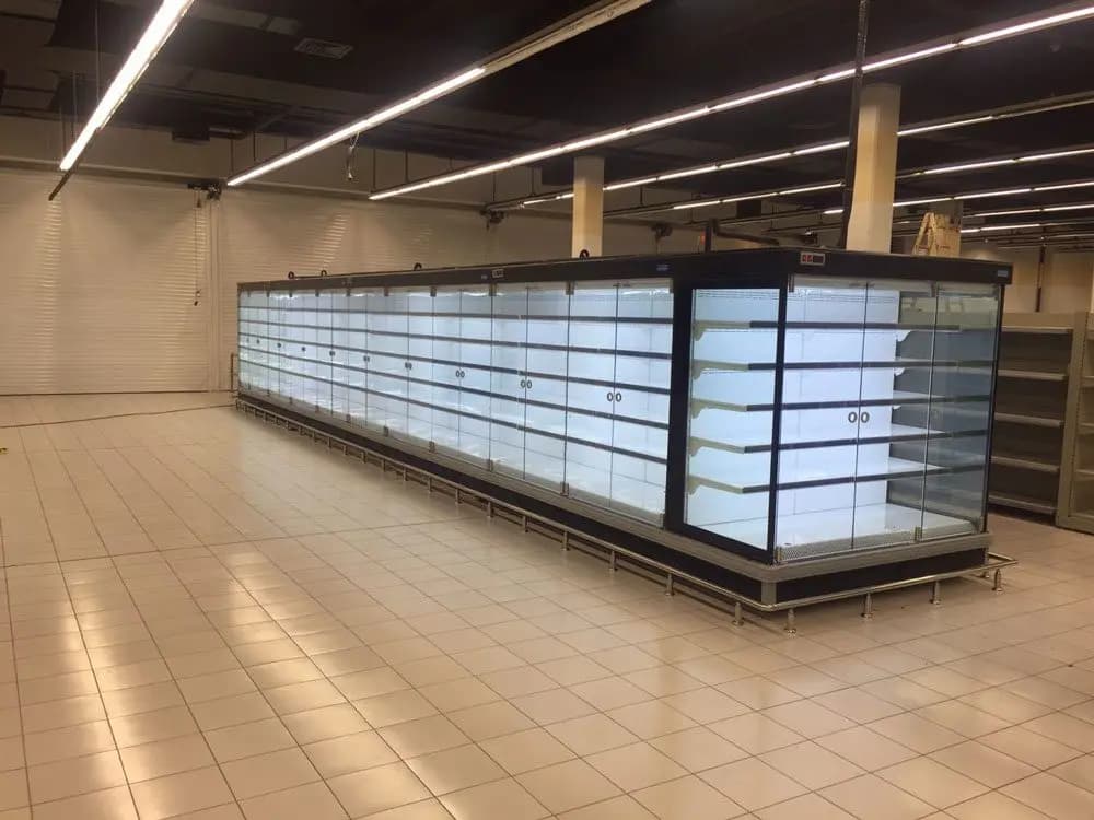 یخچال ایستاده بدون درب پرده هوا — تصویر ۵