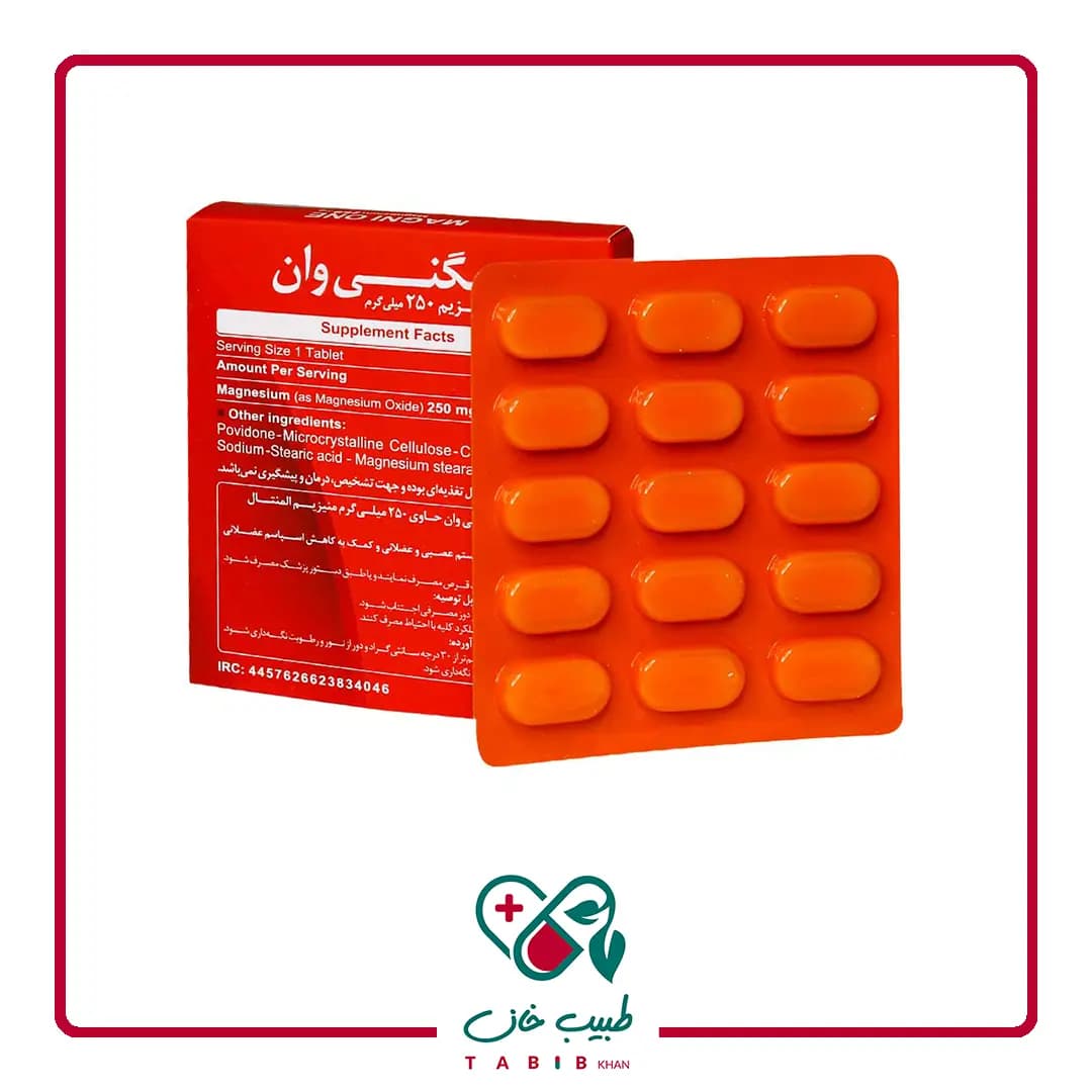 قرص مگنی وان دنیا دارو سپهر 30 عددی/Donya Darou Magni One 30 Tablets — تصویر ۳