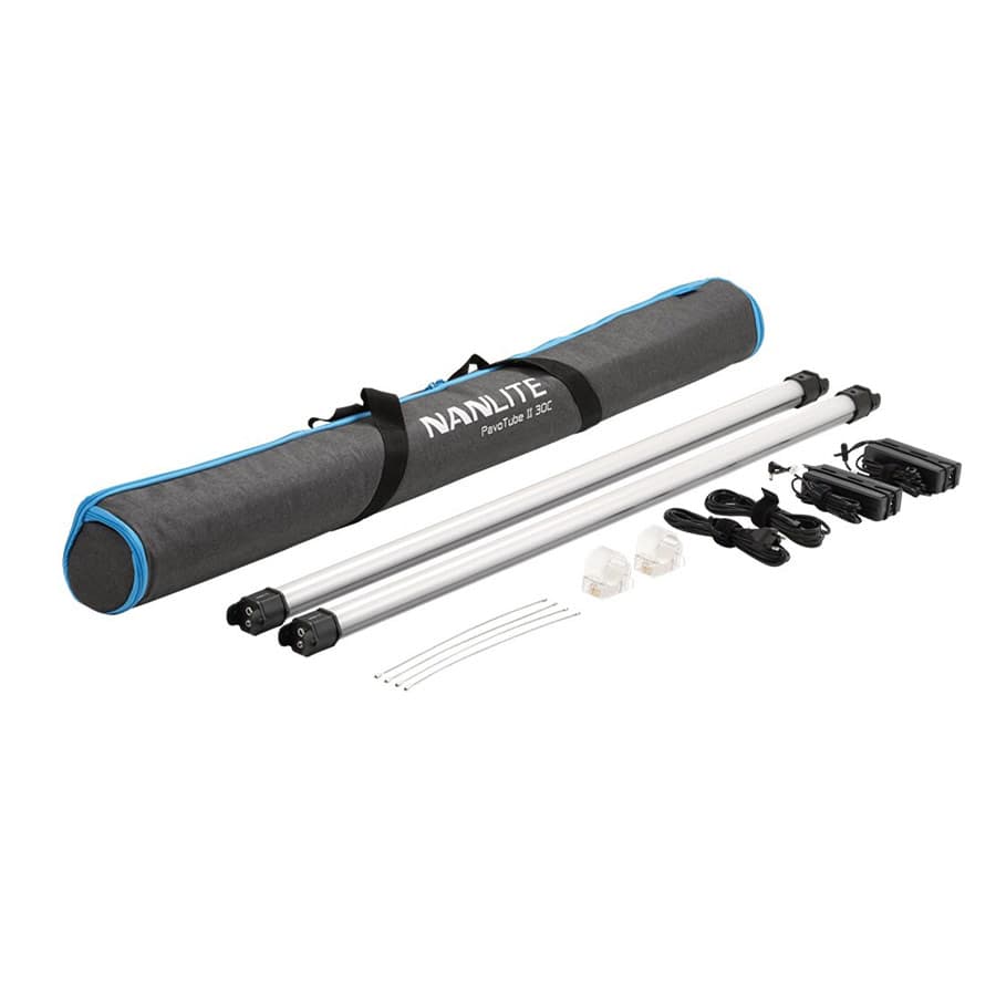 نور باتومی 55 وات دوتایی نانلایت Nanlite LED Tube Light Dual PavoTube II 30C RGB — تصویر ۳