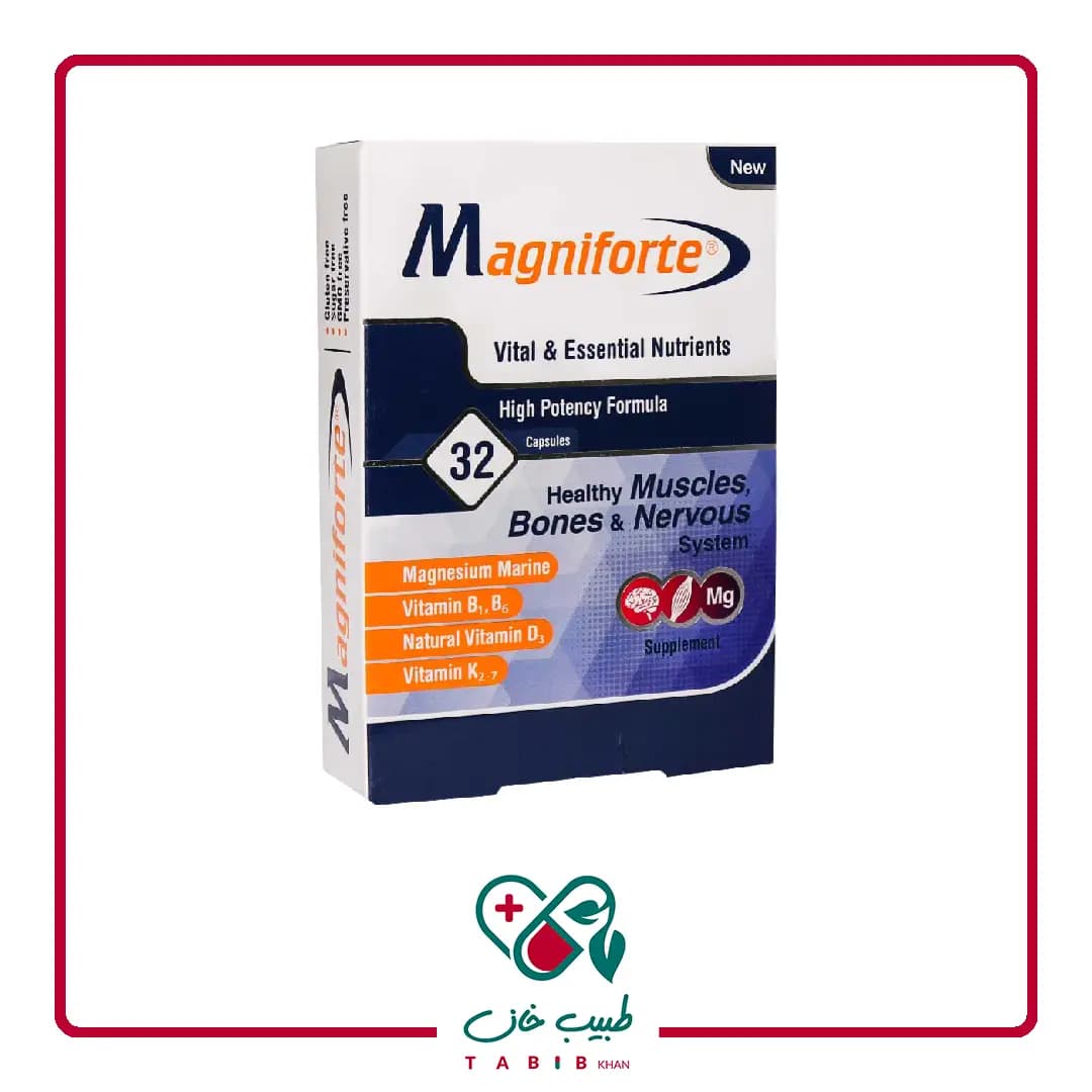 قرص مگنیفورت هولیستیکا 32 عددی/Holistica Magniforte 32 Cap
