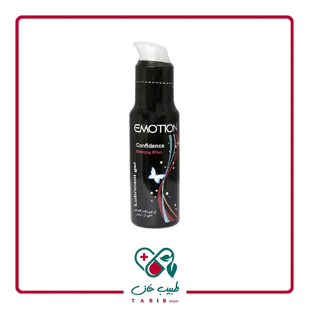 ژل مشکی حجم دهنده ایموشن ۷۵ میلی لیتر/Emotion Confidence Black Gel For Men 75 ml
