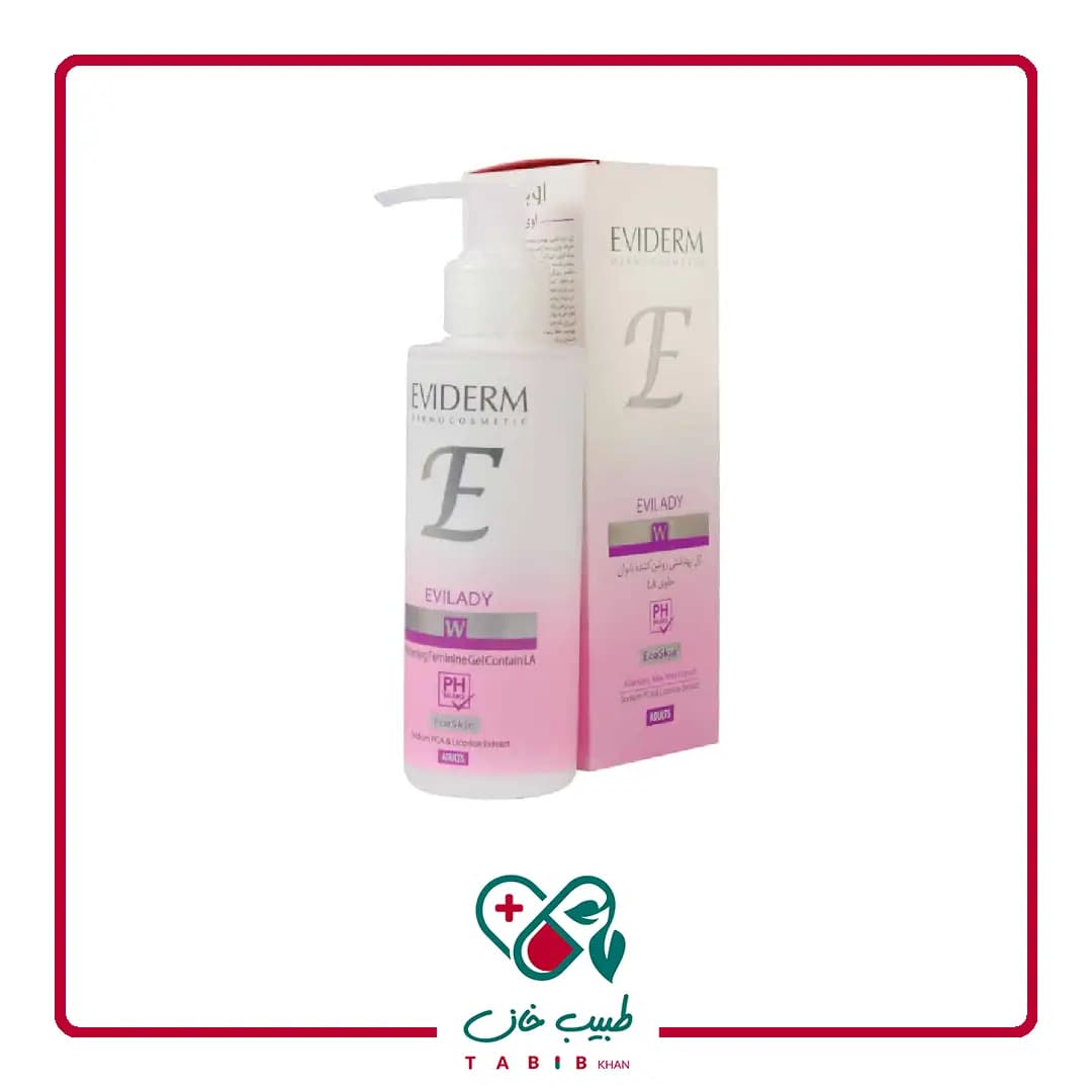 ژل بهداشتی روشن کننده بانوان اوی لیدی اویدرم 150 میلی لیتر/Eviderm Evilady Whitening Feminine Gel 150 ml