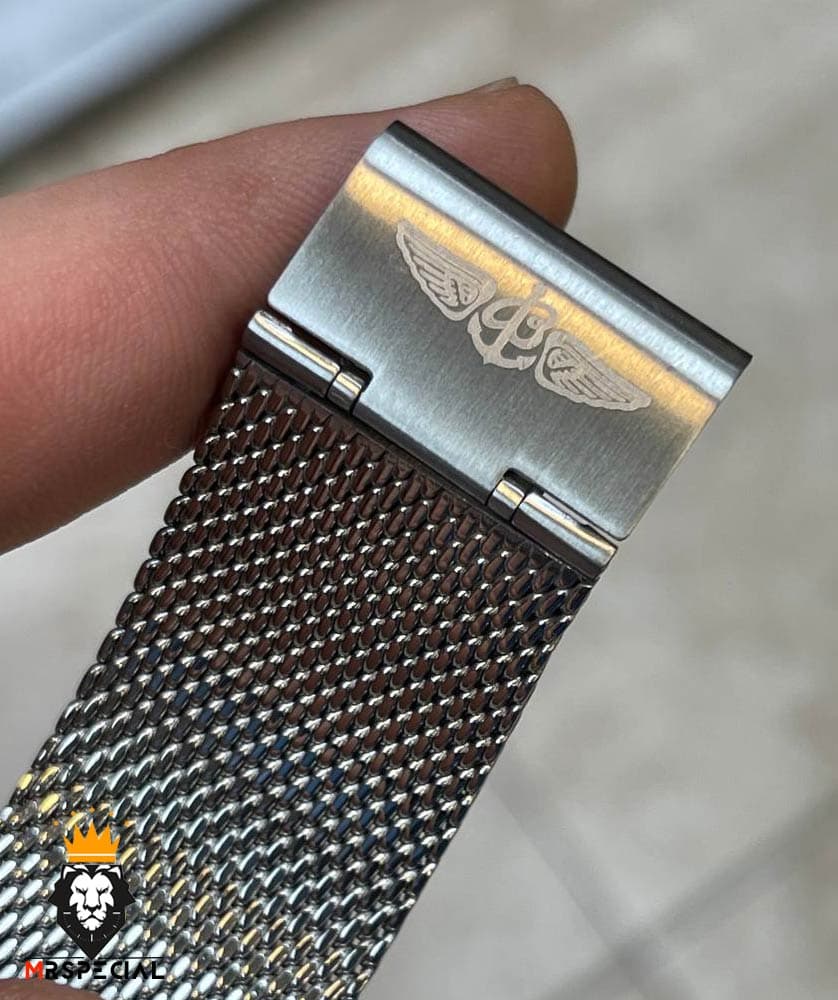 ساعت برایتلینگ مردانه اتوماتیک بند استیل حصیری قاب رزگلد صفحه ابی Breitling Super Ocean 020957 — تصویر ۵