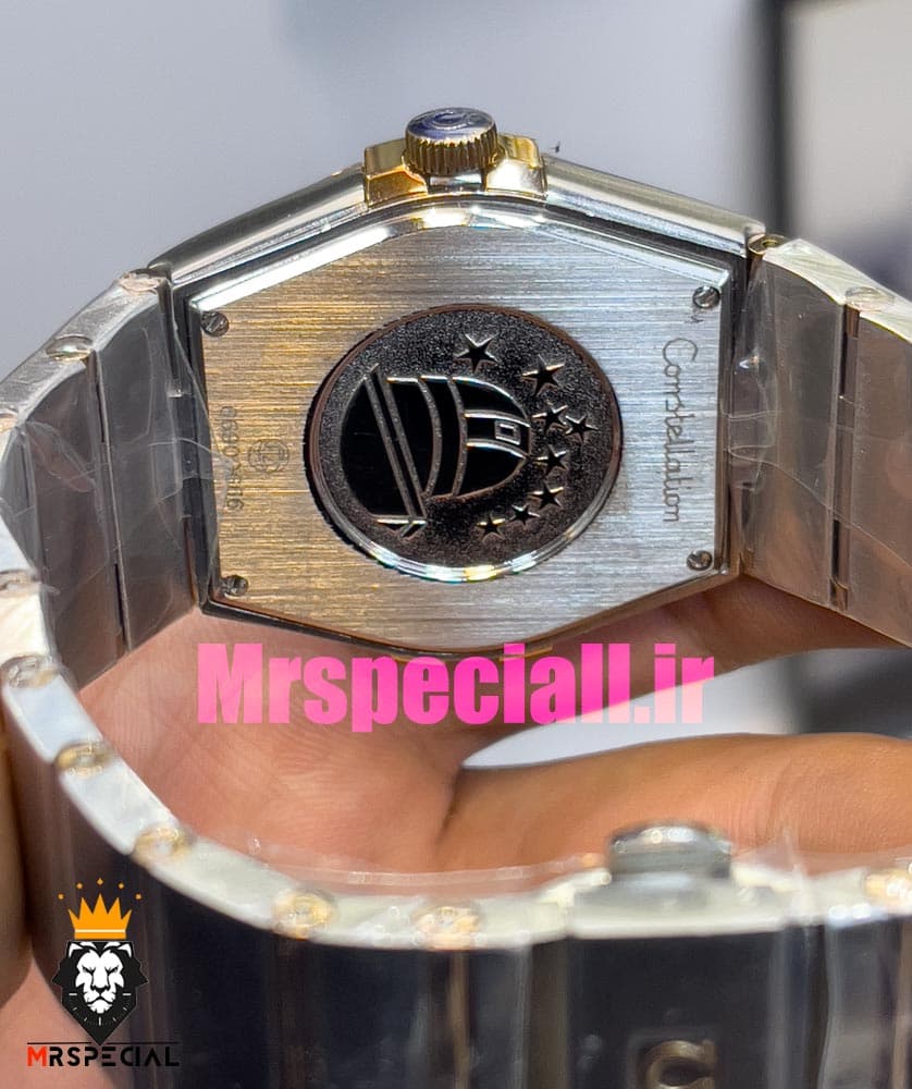 ساعت امگا مردانه مدل کانسلیشن دو رنگ رزگلد صفحه ابی OMEGA Constllation 020952 — تصویر ۷
