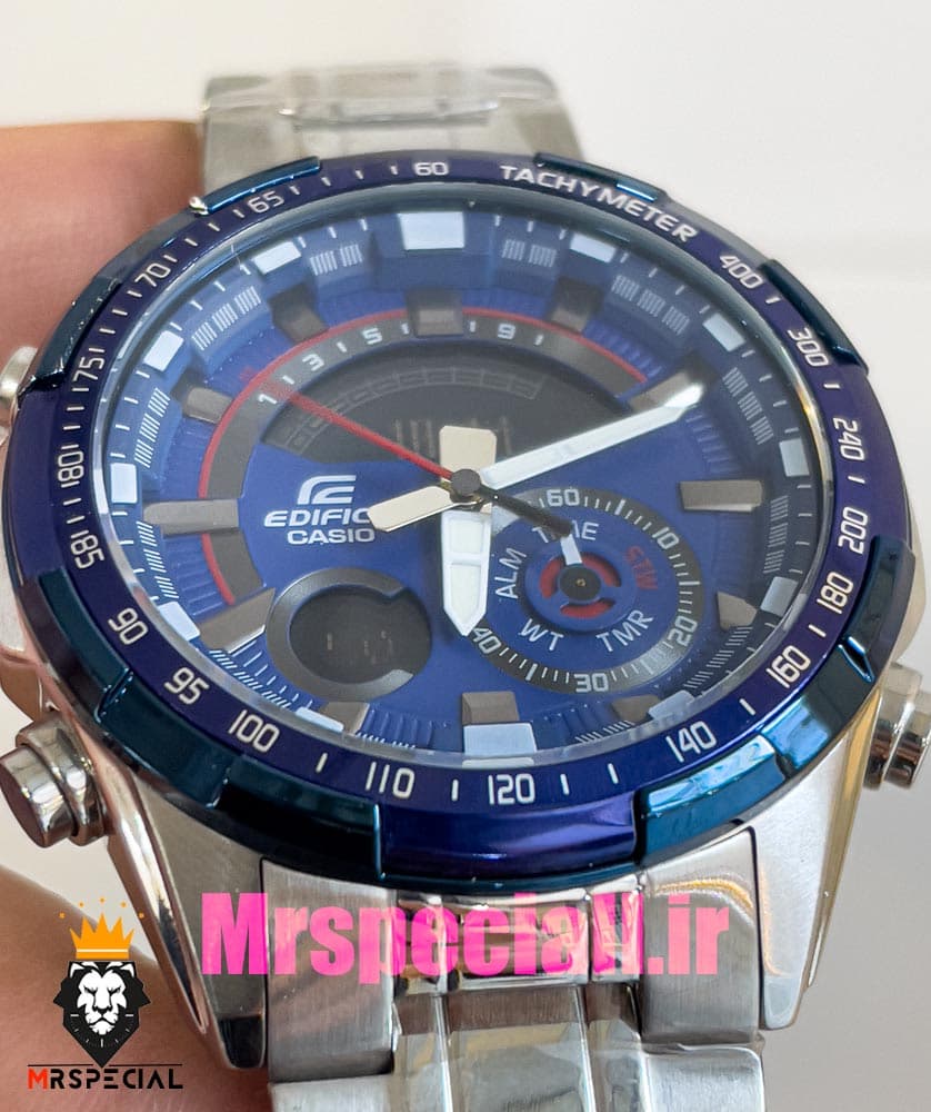ساعت کاسیو ادیفایس مردانه استیل کرنوگراف صفحه ابی Casio Edifice 020899 — تصویر ۱۱