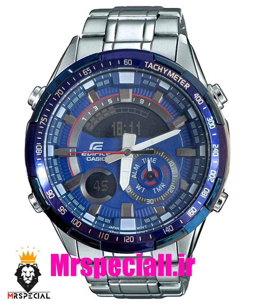 ساعت کاسیو ادیفایس مردانه استیل کرنوگراف صفحه ابی Casio Edifice 020899 — تصویر ۲