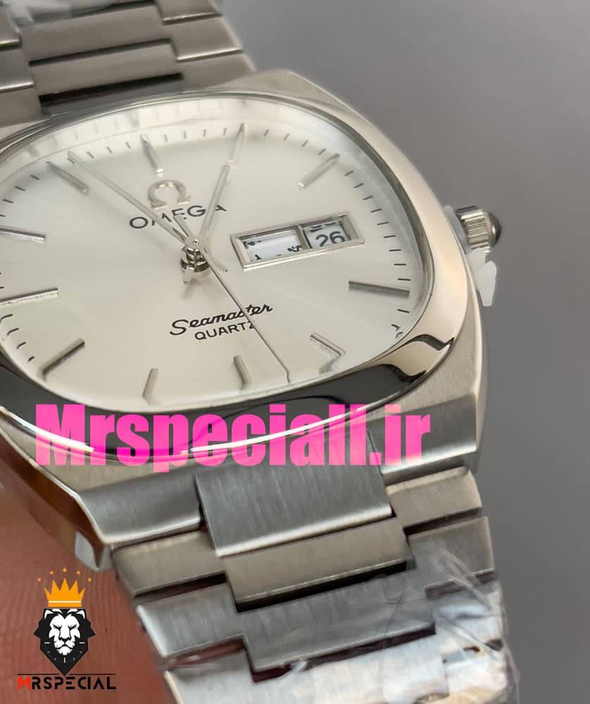 ساعت امگا سیمستر کوارتز استیل صفحه سفید OMEGA SEAMASTER 020872 — تصویر ۱۲