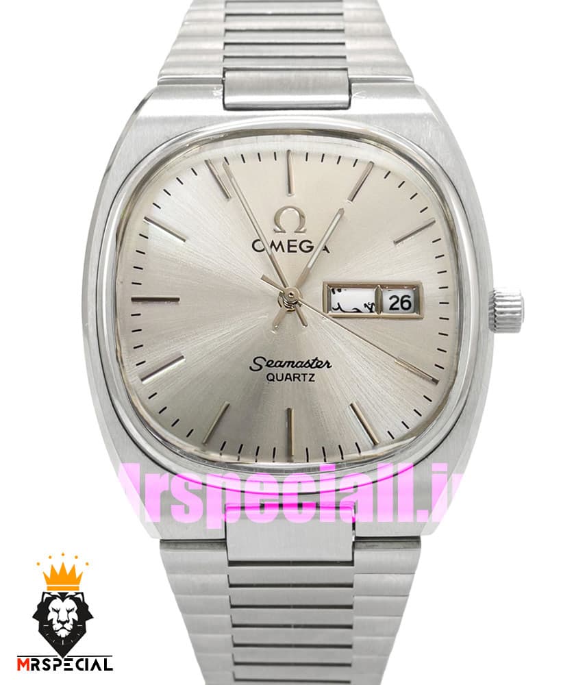 ساعت امگا سیمستر کوارتز استیل صفحه سفید OMEGA SEAMASTER 020872 — تصویر ۹