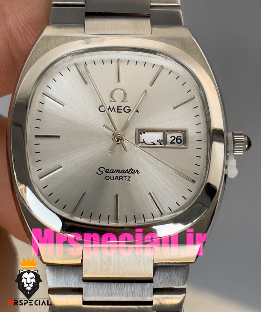 ساعت امگا سیمستر کوارتز استیل صفحه سفید OMEGA SEAMASTER 020872 — تصویر ۳
