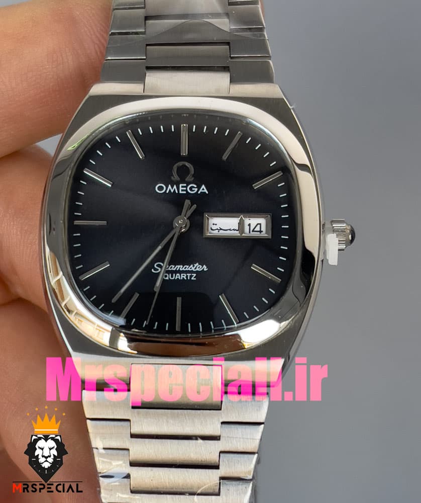 ساعت امگا سیمستر کوارتز استیل صفحه مشکی OMEGA SEAMASTER 020871 — تصویر ۱۰