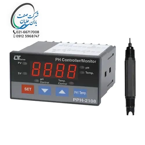 کنترلر – نشان دهنده PH مدل PPH-2108 لوترون — تصویر ۲